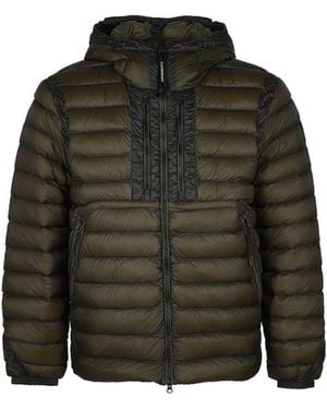 C.P. Company Goggle Quilted Jacket - Green