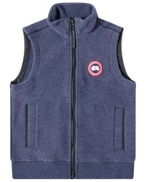 Canada Goose Mersey Logo Patch Gilet - Blue