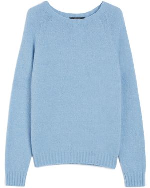 Max Mara Alpaca And Cotton Sweater - Blue