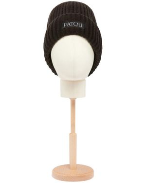 Patou Wool And Cashmere Blend Knitted Hat - White