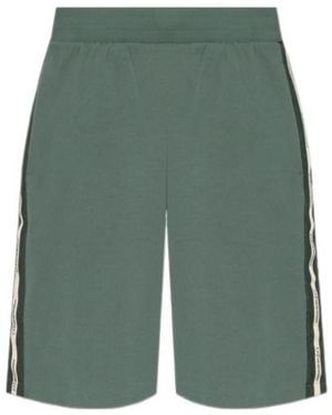EA7 Logo Detailed Track Shorts - Green