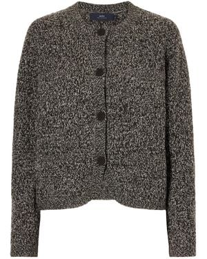 arch4 Tulip Tweed Cashmere Cardigan - Gray