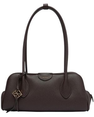 Calvin Klein Emblem Logo Pebble Shoulder Bag - Black