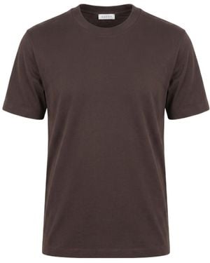 Xacus Crew-Neck Short-Sleeve T-Shirt - Brown