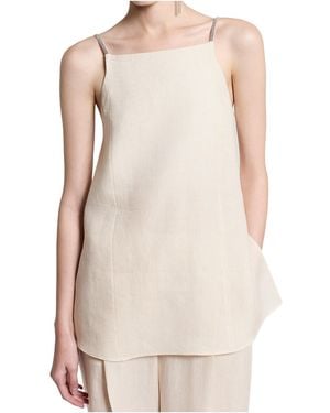 Peserico Sleeveless Tank Top - Natural