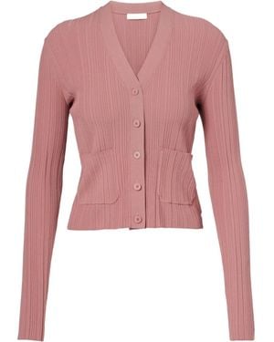 JOSEPH Front Button Cardigan - Pink