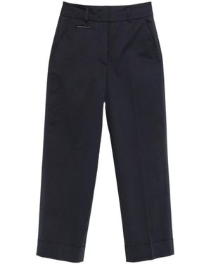 Peserico Cuffed Pants - Blue