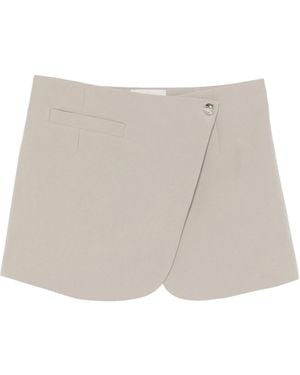 Coperni Tailored Mini Skirt - Natural