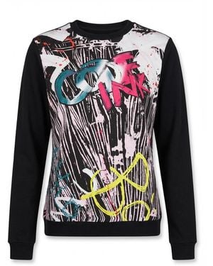 Sportmax Long-Sleeved Pullover Hoodie - Black
