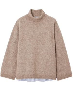 Sea Knitted Turtleneck Sweater - Natural