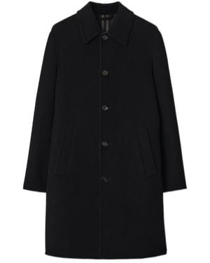 Burberry Mid-Length Wool Car Coat - Black
