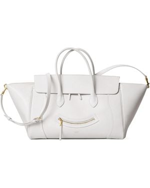 Celine Top-Handle Shoulder Bag - White