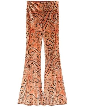 Etro Paisley Print Pants - Orange