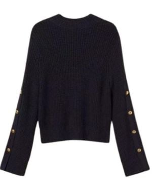Twinset Sweater With Metal Buttons - Blue