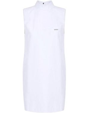 Iceberg Stand-Collar Dress - White