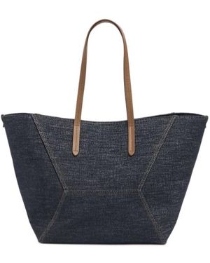 Blue Brunello Cucinelli Tote bags for Women | Lyst