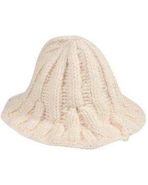 MM6 by Maison Margiela Knitted Bucket Hat - White