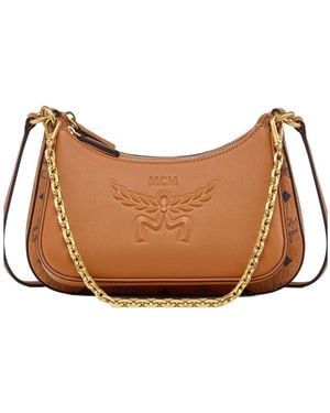 MCM Aren Duo Hobo Bag - Brown