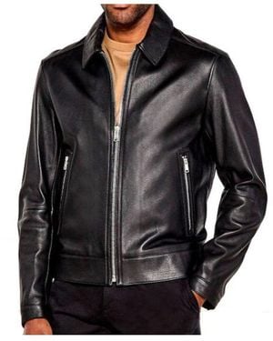 BOSS Leather Jacket - Black