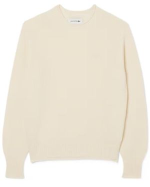 Lacoste 3D Knitted Logo Sweater - White
