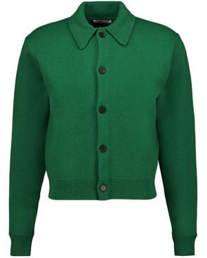 AURALEE Long-Sleeve Knit Top - Green