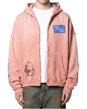 Paly Hollywood Alta Cienega Zip-Up Hoodie - Pink