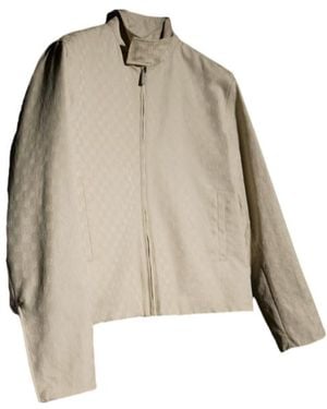 Gucci Gg Zip-Up Jacket - Natural