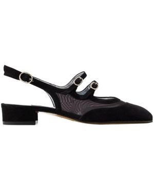 CAREL PARIS Open-Toe Low-Heeled Sandals - Black