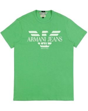 Armani Jeans Logo Details T-Shirt - Green