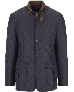 Barbour Lutz Quilted Jacket - Blue