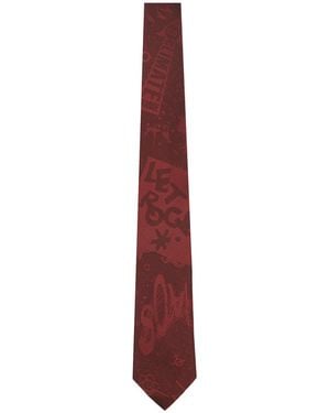 Vivienne Westwood Silk Jacquard Tie - White