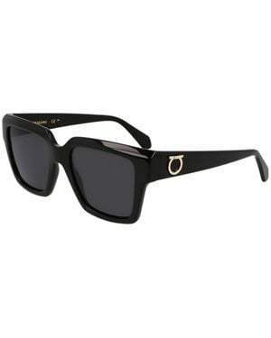 Ferragamo Square-Frame Sunglasses - Metallic