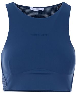 Patrizia Pepe Sporty Jersey Top - Blue