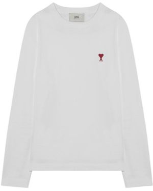 Ami Paris Organic Cotton T-Shirt - White