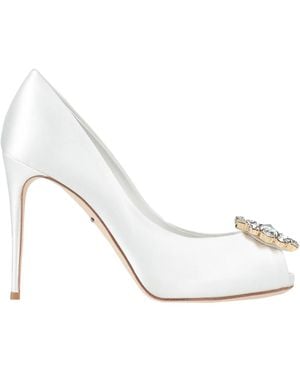 Dolce & Gabbana Peep-Toe High Heels - White