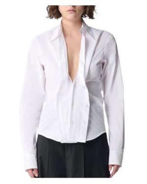 Ann Demeulemeester Long-Sleeved Shirt - White