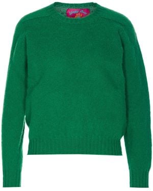 Howlin' Shaggy Bear Crewneck Knitwear - Green