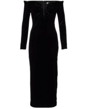Roland Mouret Off-Shoulder Midi Dress - Black
