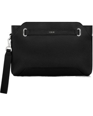 Dior Normandie A5 Triangle Pouch - Black
