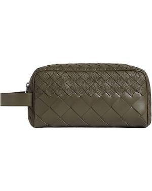 Bottega Veneta Intrecciato Travel Pouch - Green