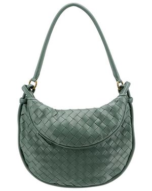 Bottega Veneta Medium Gemelli Knitted Shoulder Bag - Green