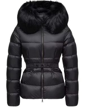 Moncler Quilted Hooded Padded Jacket - Black