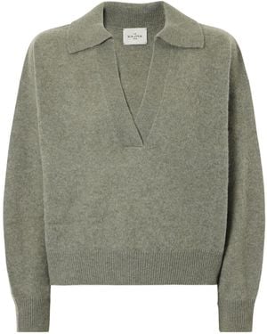 LeKasha Cropped Cashmere Sweater - Green