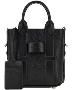Hogan Script Small Shopping Bag - Black