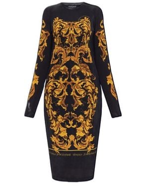 Versace Jeans Couture Couture Barocco Print Midi Dress - Multicolour