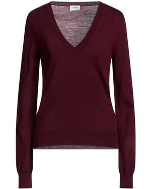 Saint Laurent Solid-Color Lightweight Knitwear - Red