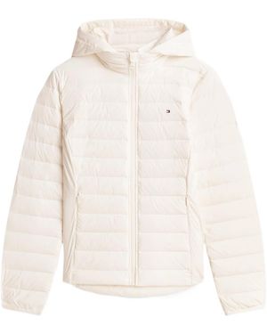 Tommy Hilfiger Long-Sleeved Down Jacket - White