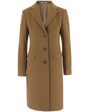 Tagliatore Long-Sleeved Coat - Natural