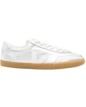 Veja Panelled Low Top Trainers - White