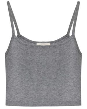 Officine Generale Strap Cropped Top - Grey